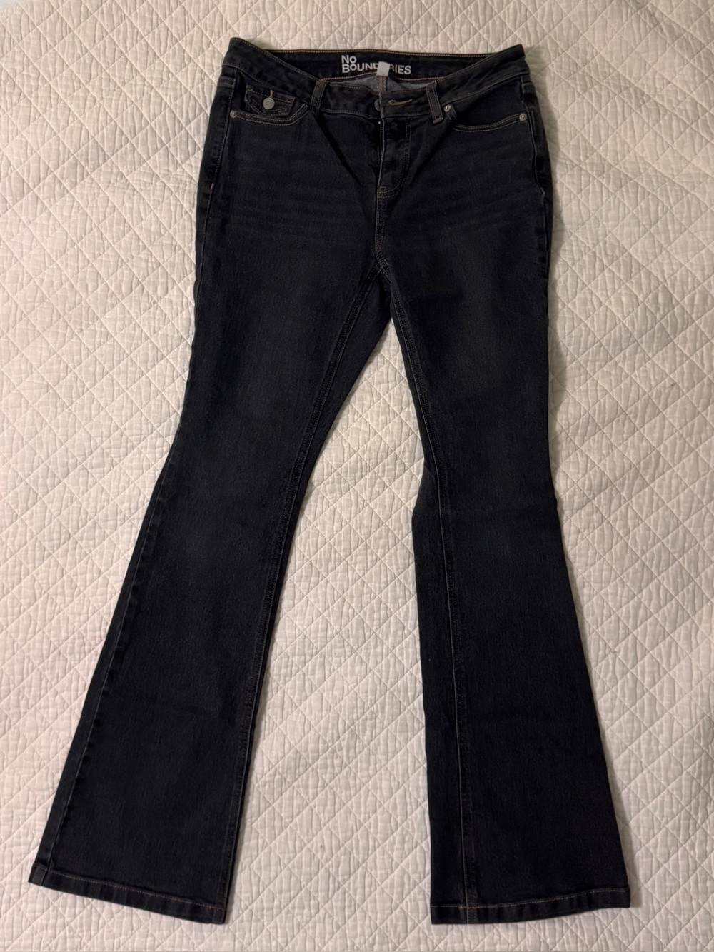 No Boundaries Black Flared Jeans - Women's Wide Leg